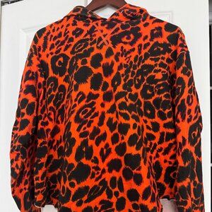 R13 Leopard Print Hoodie